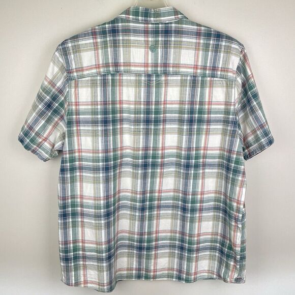 Fat Face Button Up Shirt Men 2XL XXL Multicolor Plaid Cotton Beach Casual Surf - Picture 2 of 11